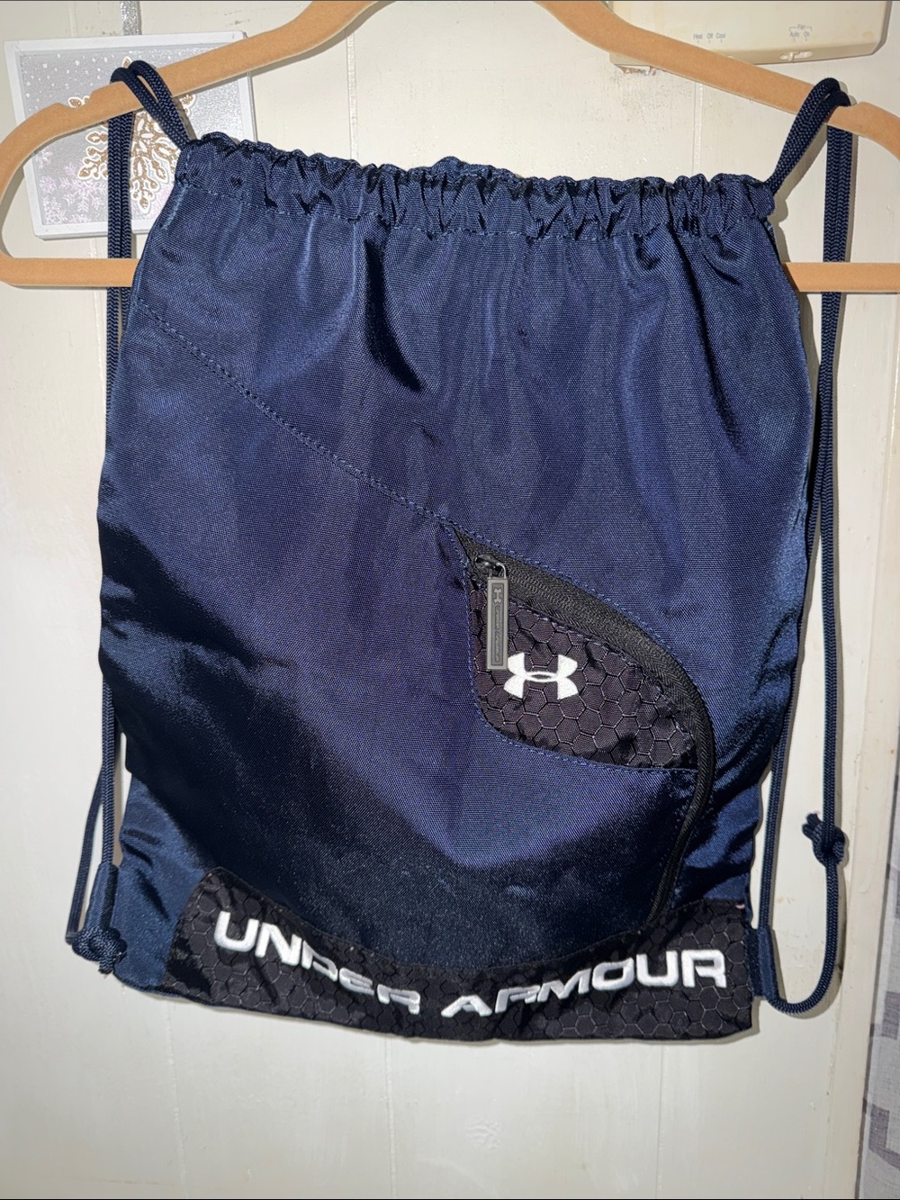 Under Armour Navy and Black Drawstring Gym Sack